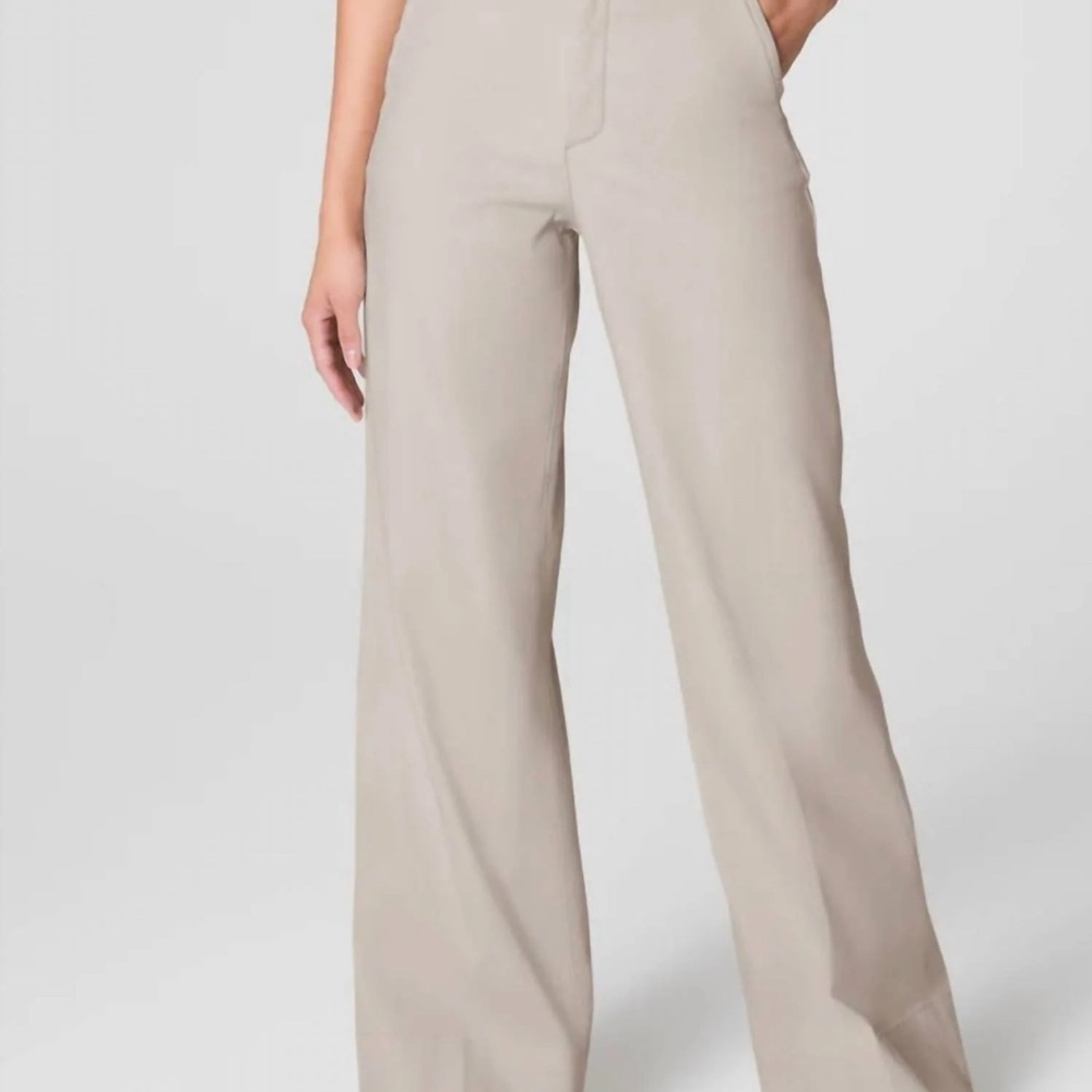 Spanx Women's Beige Wide-Leg Pants